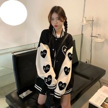 여자 스타디움점퍼 바시티자켓 과잠바 야구 학잠 아우터