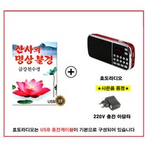 [트롯마켓]00 효도라디오 K989+트로트 음원 / 미스트롯/미스터트롯/내일은 국민가수/내딸하자/청춘가요/어버이날선물/부모님선물, 산사의 명상불경 금강천수경+효도라디오 K-989
