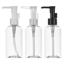[용기] 오일펌프 용기 [묶음판매] 50ml ~ 300ml, 오일펌프 [2개묵음] 75ml투명/흰색캡