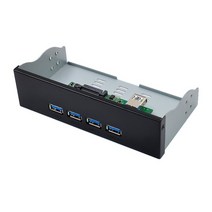 AU42 -5.25 인치 데스크탑 PC 전면 패널 도킹 스테이션 VL820 USB3.1 Gen 2 15Pin SATA 전원 커넥터가있는, 01 black