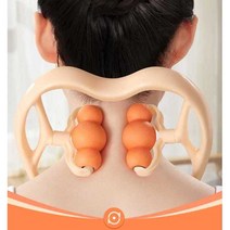 목 롤링 마사지기 수동 허리 다리 종아리 승모근 안마기 지압기, 4볼- 블루