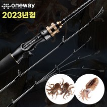 ONEWAY 3IN1 선상낚시대 끝판왕 돌문어 광어 우럭 한치 갑오징어 쭈꾸미 낚시대 2023신형, OW-2023 C 초릿대(화이트)