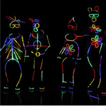 야광봉댄스 100개 야광팔찌 야광스틱 야광인싸템, 야광팔찌100p