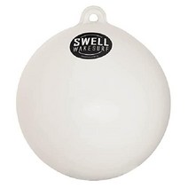 SWELL 웨이크 서프 - 큰 범퍼 볼 25인치 직경 풍선 뗏목 보트 부표, 하얀색