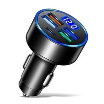 차량용고속충전기 시거잭 고속 충전기 ANSEIP-자동차 PD USB C 타입 차량 어댑터 아이폰 14 13 샤오미 화웨이 삼성용, 블랙