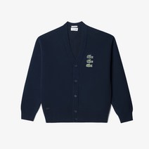 [라코스테] 남성 울 혼방 더블페이스 멀티 크록 가디건 AH5761-53N HDE