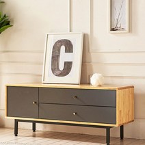 Sunshine 사무실 수납장 넓은서랍장 큰서랍 하부다리 티비다이 교구장 W1200, 네추럴