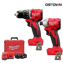 밀워키 M18 BLPP2C3-502C 충전 콤보세트 18V 5.0Ah 2팩 M18 BLIDR M18 BLPDRC