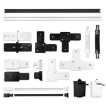 호강조명 레일부속품, 1개, 13 레일1M+전원+마감 (흑색)