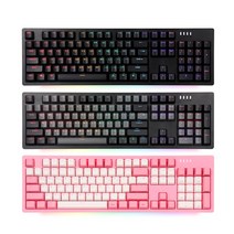 앱코 AN02 RGB BAR 게이밍 기계식 키보드, 블랙갈축