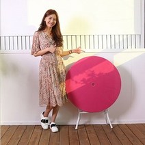 [단품구성] 한국파라솔 국산 FRP 카본 2단 파라솔 직접세트구성 - 테이블 및 의자 물통받침대는 추가로 구매하셔야 됩니다, 47. 원형 테이블 [적색]