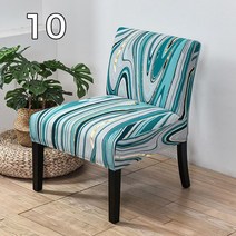 야외 카페 실외 의자 테라스 행사용 알루미늄 라탄 스트레칭 플로랄 프린트 커버 솔리드 싱글 소파 슬립 북유럽 악센트 탄성 보호, [10] 10