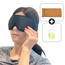 어나더랩 수면안대 암막 3D 눈가리개, 블랙, 1개, 1개