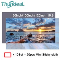 빔 프로젝터 DLP ThundeaL 스크린 패브릭 60 84 XGIMI Xiaomi 용, 협동사, 120인치