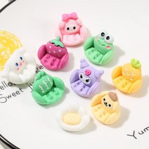 쿠로미 산리오 머리띠 고양이귀 피카츄 캐릭터 Kawaii Sanrio Kuromi Myme, 섞다, 10pcs
