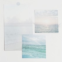 시원한 수평선 해수욕장 여름바자 사진그림엽서액자