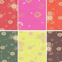 [홈앤스쿨] 예한 예쁜한지 민들레지 전통 자연 수제 고급 한지, 04번