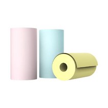 사진 인화지 플로터용지 출력 3 롤 peripage 미니 휴대용 포켓 열 프린터 스티커, 무작위 색상
