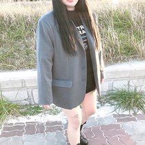 남여공용 박시핏 쓰리버튼 클래식 자켓(2 color)