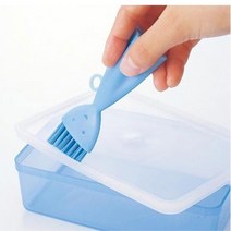 밀폐용기 뚜껑 틈새 구석 청소 부러쉬 집들이 이사선물 주방 세척솔 인테리어, 블루, 1개