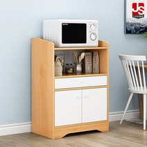 JS리빙 전자 레인지 선반 수납장 4단 싱크대 식탁 렌지대 틈새 다이 부엌 오븐 미니 거치대 원목 진열장 정리대 다용도 주방 가구 선반대 양념통 서랍장 수납 인테리어 D-103_1, 다미에 레인지대 (단품/1개)