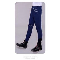 승마복 승마바지 실리콘 풀패치 말승마 초박형 바지 그립 실리카 젤 라이딩, 03 푸른 색_04 for 130MM height