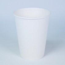 흰색 무지 커피컵 / 일회용 종이컵, 12온스 흰색 무지 커피컵