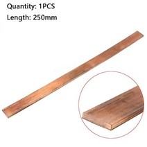 1pcs 99.9% 순수 구리 구리 스트립 레드 coppsr 패드 구리 호일 구리 플레이트 바 DIY CNC 소재 250mm 길이, 2x15x250mm