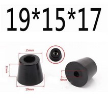 10Pcs 고무 범퍼 가구 패드 블랙 의자 다리 발 바닥 보호대 커팅 보드 전자 공예에 대 한 라운드 테이블 다리 커버, 10pcs 19x15x17mm