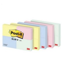 포스트잇 4패드 미니 노트 653-4 (51mmx38mm), 민트, 4개