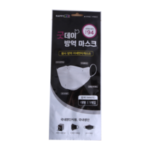 굿데이 황사 미세먼지 방역 마스크 KF94 1매입 성인용 화이트, 3개
