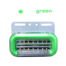 1PC 24V LED 자동차 트럭 사이드 마커 조명 외부 신호 표시 등, 05 GN