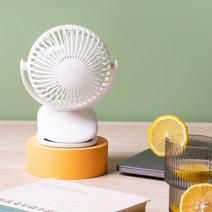 TEELINE/티라인 무선 USB 충전 클립형 휴대용 미니선풍기 유모차 선풍기 탁상용 선풍기 독서실 사무실, 화이트