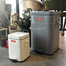 빈티지 페달휴지통 (1+1) 쓰레기통/분리수거함, 사각(3L+20L)