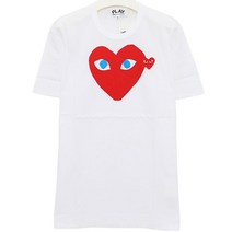 꼼데가르송 국내배송 22FW P1T086 WHITE RED 티셔츠