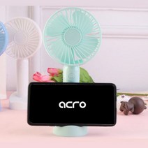 [ATOZ][후니케이스] 아크로 휴대용 선풍기 acroF2 핸드폰 거치용, 블랙