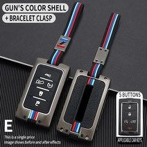 아연 합금 자동차 키 케이스 커버 지프 왜고니어 2021- 2022 그랜드 체로키 L 2020 2021 2022 키 체인 자동차 액세서리, 19.grey color suit7