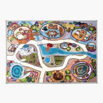 도로매트 놀이매트 유아러그 키즈러그_대형200X140 르파파 르보뇌르 동화속마을