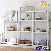 Foryou252 지후 프리미엄 2단 앵글선반 행거 앵글 선반 철제 조립식, 행거1봉 화이트, 상세페이지 참조