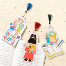 (MH) 민화 종이 책갈피 만들기 3종, 한글