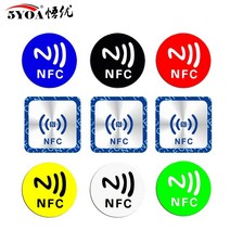 Amiibo 등용 초경량 NFC 태그 스티커 Ntag 213 13.56MHz 범용 라벨 RFID 토큰 순찰 Ntag213 Ntag215 Ntag216 6 개, 05=Color-6Anti215