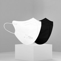 A3 새부리형 얼큰이 마스크 화이트&블랙 프리미엄 초 특대형 대형 94%MB필터 100매, 대형반반세트블50+화50=총100매