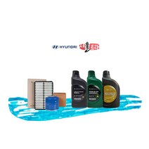 올뉴 투싼 TL 엔진오일 순정세트, 투싼 NX4 1.6 터보 가솔린, 캐스트롤 GTX 5리터 엔진오일, 오일필터 + 에어크리너 필터
