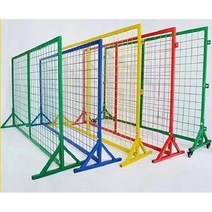 컬러풀 메쉬휀스 가림막 울타리 펜스망 철조망 파티션 과수원 펜스, 맞은편문