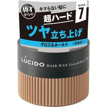 LUCIDO 헤어 왁스 유광 홀드 무향 80 그램, -