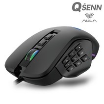 큐센 아우라 RGB 게이밍 유선 광 마우스 AULA H510