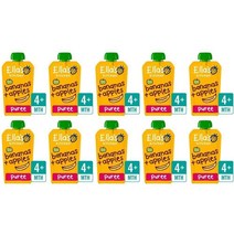 EllasKitchen 엘라스키친 바나나 사과 혼합 퓨레 파우치 4개월이상용 120g 10팩