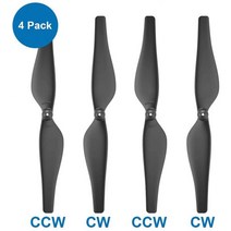 DJI Tello 미니 드론 프로펠러 CCWCW 소품 용 4PCS 퀵 릴리스 예비 부품 액세서리, Black, Black