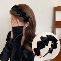 HOLYG 디레이 벨벳 리본 로맨틱시크 헤어밴드 머리띠