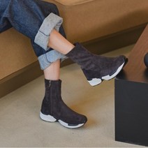 [포멜카멜레] 스웨이드 앵클부츠 브라운 스니커즈 4.5CM (FIY1F1SW314B2)